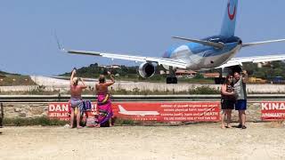 skiathos airport crazy take off [upl. by Ulric]