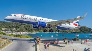 SKIATHOS AIRPORT  JETBLASTS LOW LANDINGS and GO AROUNDS  The EUROPEAN ST MAARTEN 4K [upl. by Natan]