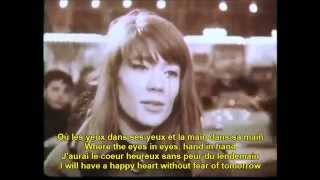 Tous les garcons et les filles Francoise Hardy French English Lyrics [upl. by Lavotsirc179]