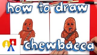 How To Draw A Cartoon Chewbacca [upl. by Walter]