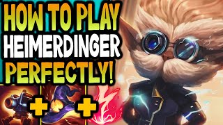 How To Play Heimerdinger Perfectly Midlane ✔ [upl. by Elicul]