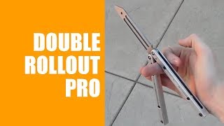 Balisong Tutorial  Double Rollout Pro  Advanced 191 [upl. by Bord]