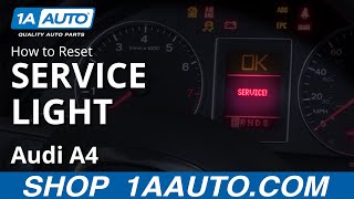 How to Reset Service Light 0409 Audi A4 [upl. by Wallas]