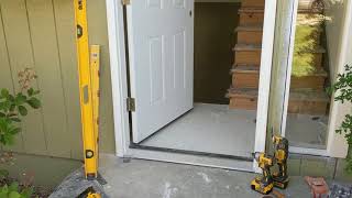 Jeld Wen Front Door Installation  Really crappy products and craftsmanship PART 1 [upl. by Eerdna]