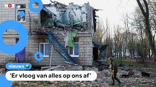 Aanval op Oekraïne met 75 drones [upl. by Ettenoitna]