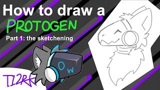 How to draw a protogen Part 12 [upl. by Ardnauqal]