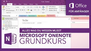 Microsoft OneNote Grundkurs Für Anfänger  Microsoft Office Tutorial Serie [upl. by Ezzo692]