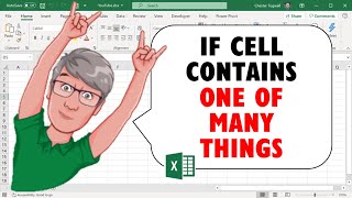 Excel If Cell Contains ONE of MANY THINGS [upl. by Sherwynd]