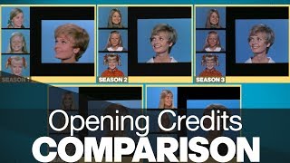 Opening Credits Comparison  The Brady Bunch [upl. by Enorej948]