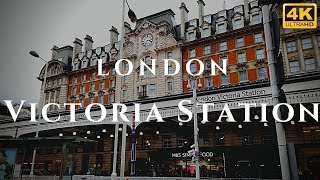 London Victoria Station Walk Through England 4K [upl. by Etselec]