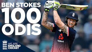 Ben Stokes Best Moments From 100 ODIs  England Cricket [upl. by Doubler]