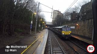 West Coast Main Line Drivers Eye View Glasgow Central to Manchester Airport [upl. by Arayt]