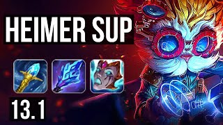 HEIMER amp Xayah vs NAUTILUS amp Ez SUP  Rank 1 Heimer 11114 Godlike  KR Challenger  131 [upl. by Marylinda799]