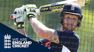 Ben Stokes Batting In The Nets [upl. by Nnalyrehs]