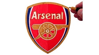 How to Draw the Arsenal FC Logo [upl. by Nylia]