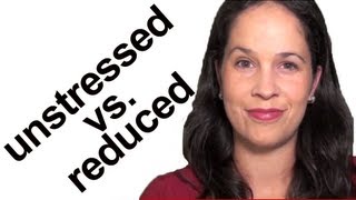 American English Word Stress Unstressed vs Reduced syllables [upl. by Katy]