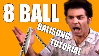 Balisong Tricks  Behind the 8 Ball  Intermediate 16 [upl. by Ennayd571]