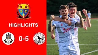 Caerleon 05 Cwmbrân Town  Gwent FA Senior cup  Quarter final highlights [upl. by Earissed]