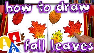 How To Draw Fall Leaves [upl. by Truelove]