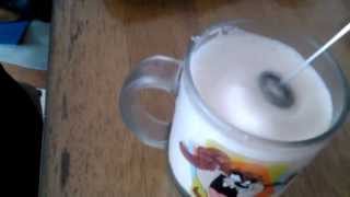 Aerolatte Review Frothing Cold Milk In Under 1 Minute [upl. by Nellda]